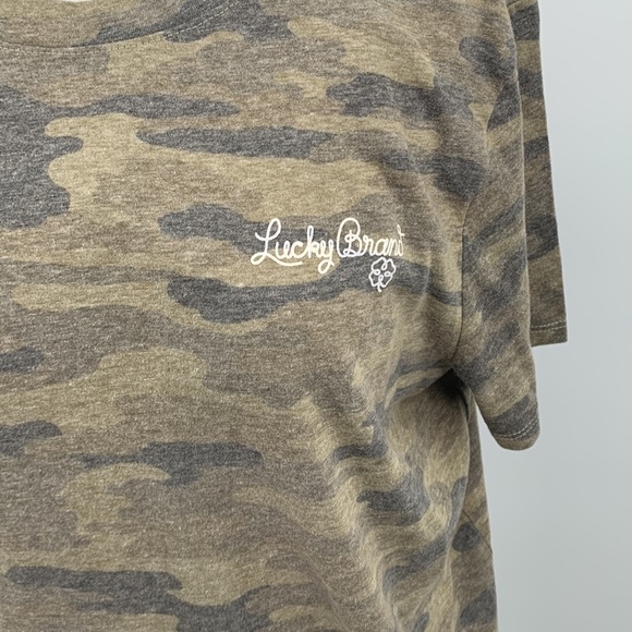 Lucky Brand Camouflage Short Sleeve Tee Size XL - Picture 4 of 6